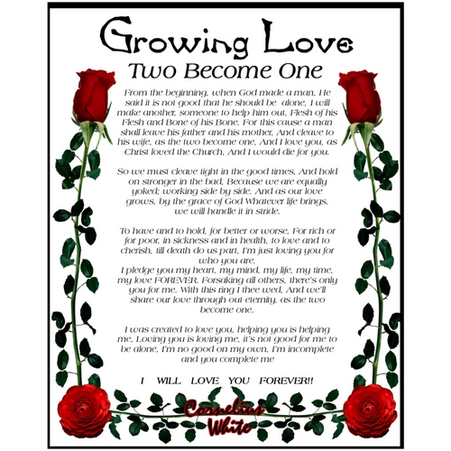 Growing Love - Two Become One 8x10 Print