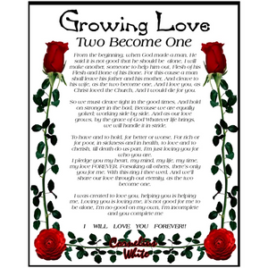 Growing Love - Two Become One 8x10 Print