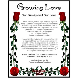 Growing Love - Our Family and Our Love 8x10 Print