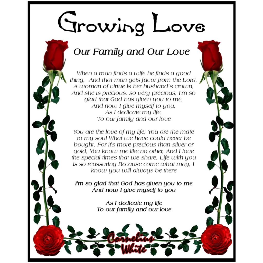 Growing Love - Our Family and Our Love 8x10 Print