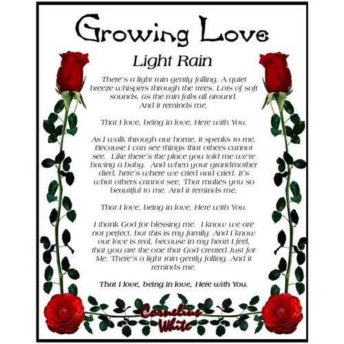 Growing Love - Light Rain 8x10 Print