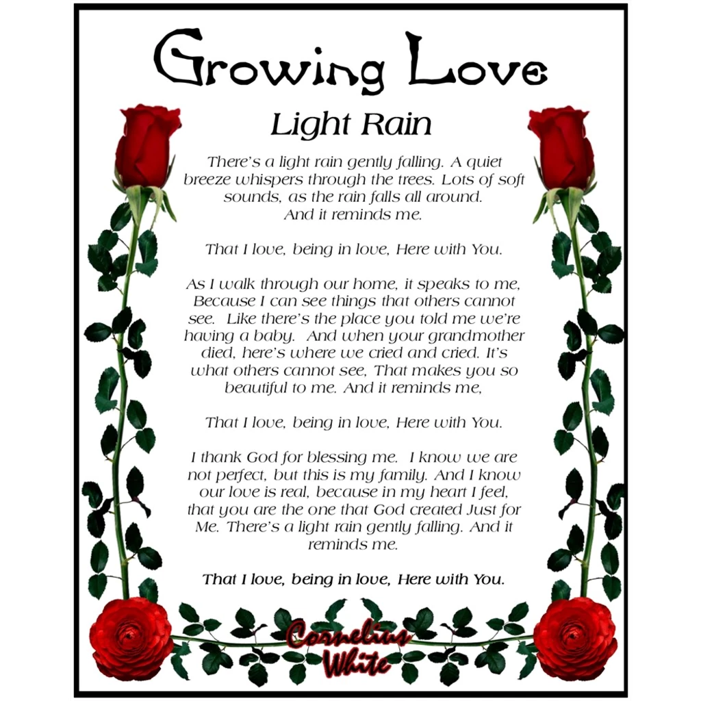 Growing Love - Light Rain 8x10 Print