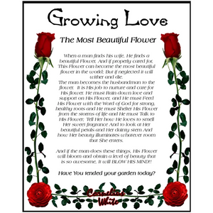 Growing Love - The Most Beautiful Flower 8x10 Print