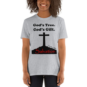 God's Tree God's Gift  - Black Cross Unisex T-Shirt